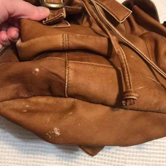 Brown Leather Backpack - Picture 2 of 9